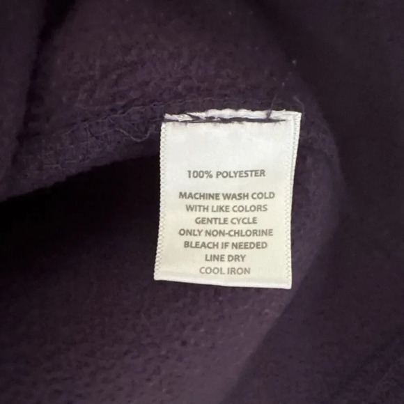 Rio Salado College Purple Fleece Pullover Quarter Zip MV Sport XS - Picture 6 of 11